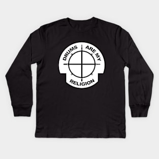 Drummer Mantra No. 3 Kids Long Sleeve T-Shirt